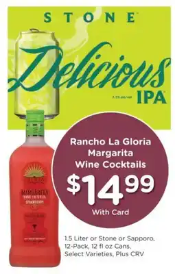 Ralphs Rancho La Gloria Margarita Wine Cocktails offer