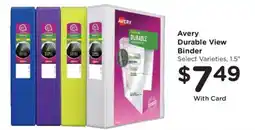 Ralphs Avery durable view binder offer