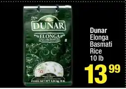 Super King Markets Dunar Elonga Basmati Rice 10 lb offer