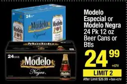Super King Markets Modelo Especial or Modelo Negra offer