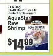 Key Food AquaStar Raw Shrimp offer