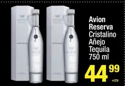 Super King Markets Avion Reserva Cristalino Añejo Tequila 750 ml offer