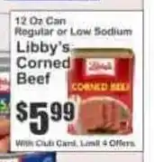 Key Food Libby's Corned Beef offer
