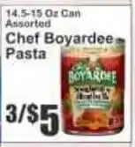 Key Food Chef Boyardee Pasta offer