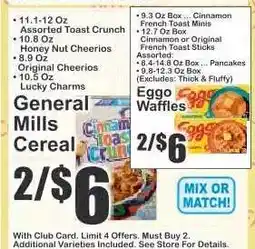 Key Food General Mills Cereal offer