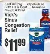Key Food Vick's Sinus Congestion Relief offer