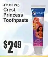 Key Food Crest Princess Toothpaste offer