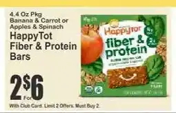 Key Food HappyTot Fiber & Protein Bars offer