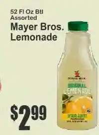 Key Food Mayer Bros. Lemonade offer