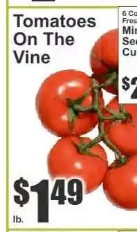 Key Food Tomatoes on the Vine offer