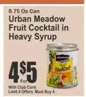 Key Food Urban Meadow Fruit Cocktail in Heavy Syrup offer