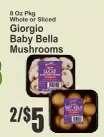 Key Food Giorgio Baby Bella Mushrooms offer