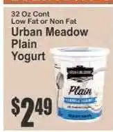 Key Food Urban Meadow Plain Yogurt offer