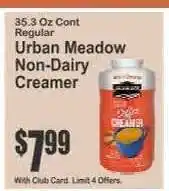 Key Food Urban Meadow Non-Dairy Creamer offer