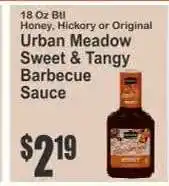 Key Food Urban Meadow Sweet & Tangy Barbecue Sauce offer