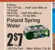 Key Food Poland Spring Water offer