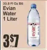 Key Food Evian Water offer