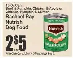Key Food Rachael Ray Nutrish Dog Food offer