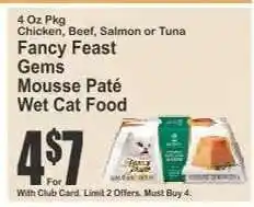 Key Food Fancy Feast Gems Mousse Paté Wet Cat Food offer