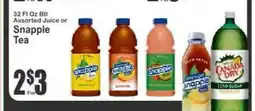 Key Food Snapple Tea offer