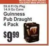 Key Food Guinness Pub Draught 4 Pack offer