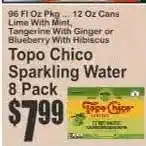 Key Food Topo Chico Sparkling Water 8 Pack offer