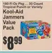 Key Food Kool-Aid Jammers Value Pack offer