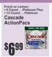 Key Food Cascade Actionpacs offer