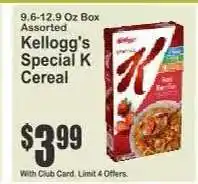 Key Food Kellogg's Special K Cereal offer