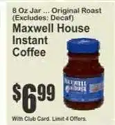 Key Food Maxwell House Instant Coffee offer
