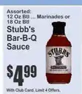 Key Food Stubb's Bar-B-Q Sauce offer