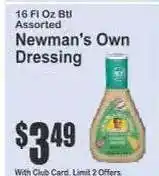 Key Food Newman's Own dressing offer