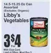Key Food Libby's Vegetables offer