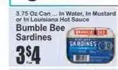 Key Food Bumble Bee Sardines offer