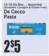 Key Food De Cecco Pasta offer