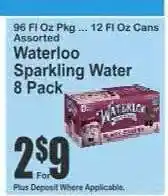 Key Food Waterloo Sparkling Water 8-Pack offer