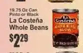 Key Food La Costeña Whole Beans offer