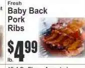 Key Food Baby Back Pork Ribs offer