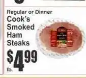 Key Food Cook's Smoked Ham Steaks offer