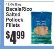 Key Food BacalaRico Salted Pollock Fillets offer