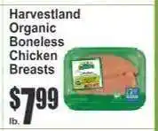 Key Food Harvestland Organic Boneless Chicken Breasts offer