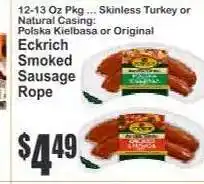 Key Food Eckrich Smoked Sausage Rope offer