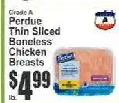 Key Food Perdue Thin Sliced Boneless Chicken Breasts offer