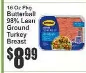 Key Food Butterball 98% Lean Ground Turkey Breast offer