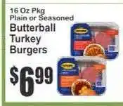Key Food Butterball Turkey Burgers offer
