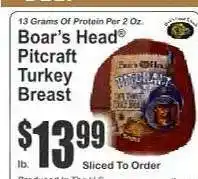 Key Food Boar's Head Pitcraft Turkey Breast offer