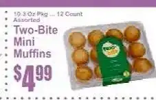 Key Food Two Bite Mini Muffins offer