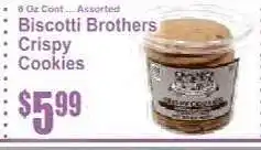 Key Food Biscotti Brothers Crispy Cookies offer