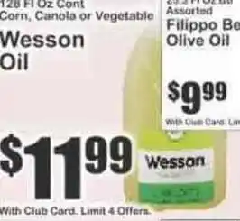 Key Food Wesson Oil offer