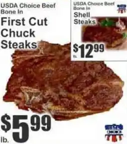 Key Food First Cut Chuck Steaks offer